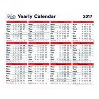 Letts Yearly Calendar 2017 5-TYC