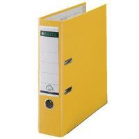 leitz 180 polypropylene a4 80mm yellow lever arch file pack of 10