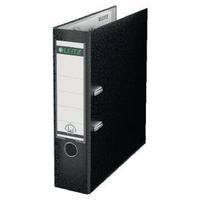 leitz 180 polypropylene a4 80mm black lever arch file pack of 10