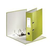 leitz 180 wow 80mm metallic green a4 lever arch file pack of 10