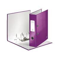 leitz 180 wow 80mm purple a4 lever arch file pack of 10 10050062