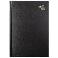 Letts 11X Diary Black A5 DayPage 2018