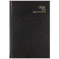 Letts 12X Appointment Black A5 DayPage 2018 18-T12XBK
