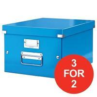 Leitz Click and Store Medium Storage Box Blue for A4 Documents Ref
