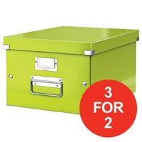 Leitz Click and Store Medium Storage Box Green for A4 Documents Ref