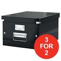 Leitz Click and Store Medium Storage Box Black for A4 Documents Ref