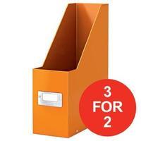 Leitz Click and Store Magazine File Orange Ref 60470044 3 for 2