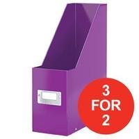 Leitz Click and Store Magazine File Purple Ref 60470062 3 for 2