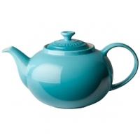 le creuset stoneware classic teapot teal