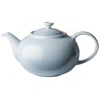 le creuset stoneware classic teapot coastal blue