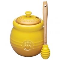 le creuset honey pot and silicone dipper