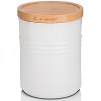 Le Creuset Medium Storage Jar With Wooden Lid Cotton