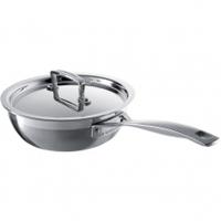 le creuset 24cm 3 ply stainless steel non stick chefs pan