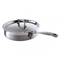 Le Creuset 24cm 3 Ply Stainless Steel Saute Pan With Lid