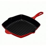 le creuset 26cm square grillit cerise