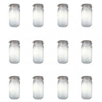 Le Parfait Clip Top Preserving Jar 2.0L, 2 Litre Clip Top Jar, 12 Pack