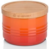 Le Creuset Small Storage Jar With Wooden Lid Volcanic