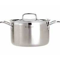 Le Creuset triVita Deep Casserole Stainless Steel 24 cm 6, 1 Ltr.