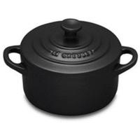 Le Creuset Stoneware Petite Round Casserole Satin Black