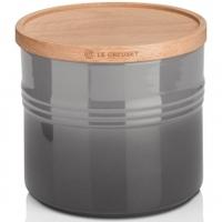 Le Creuset XLarge Storage Jar With Wooden Lid Flint