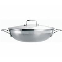 Le Creuset 3-Ply Wok with Glass Lid 30cm