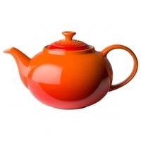 le creuset stoneware classic teapot volcanic