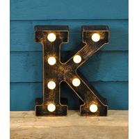 letter k battery operated lumieres light by smart garden