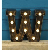Letter W - Battery Operated Lumi...