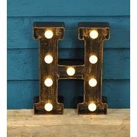Letter H - Battery Operated Lumi...