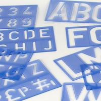 Letter & Number Stencils. 50mm high. Uppercase