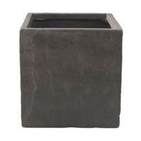 Leven Square Grey Planter (H)26.5cm (L)27cm