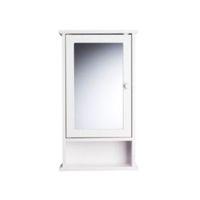 Lenna Single Door White Mirror Cabinet