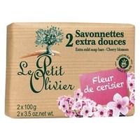 Le Petit Olivier 2 Extra Mild Soap Bars - Cherry Blossom 2x100g