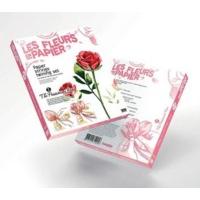 les fleurs en papier passionate rose paper flower set