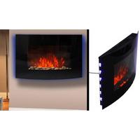 LED Curved Glass Electric Fire Place