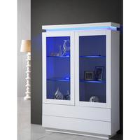 Lenovo Display Cabinet In White Gloss With 2 Door And LED