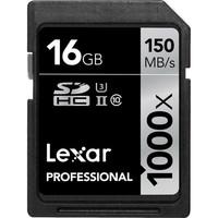 Lexar 1000x 16GB 150MB/s Professional UHS-II SDHC Memory Card - LSD16GCRBNA1000
