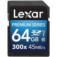 lexar 300x 64gb 45mbs platinum ii sd memory card