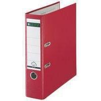 leitz lever arch file polypropylene a4 80mm red