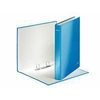 leitz wow a4 2d ring binder 25mm blue 42410036