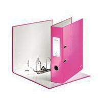 Leitz Wow Lever Arch File A4 80mm Metallic Pink 10050023