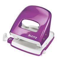 leitz durable medium duty metal hole punch purple 30 sheets of 80gsm p ...