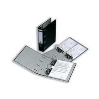 leitz standard double lever arch file 80mm spine a4 black ref 1092 95  ...