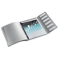 leitz style a4 6 part polypropylene divider book white