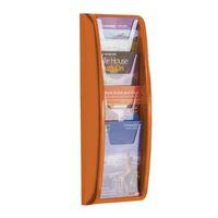 leaflet dispenser wall mounted4xa5 pockets orange