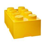 lego brick 8 storage box yellow