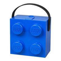 lego lunch box with handle blue