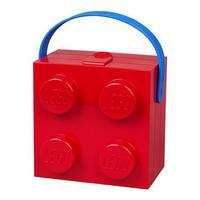 lego lunch box with handle red