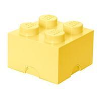 lego brick 4 storage box cool yellow