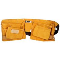 Leather Nail & Tool Pouch Double Pocket